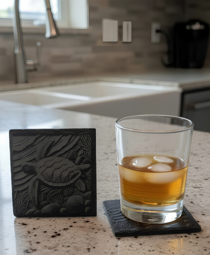 Engraved Slate Coaster
