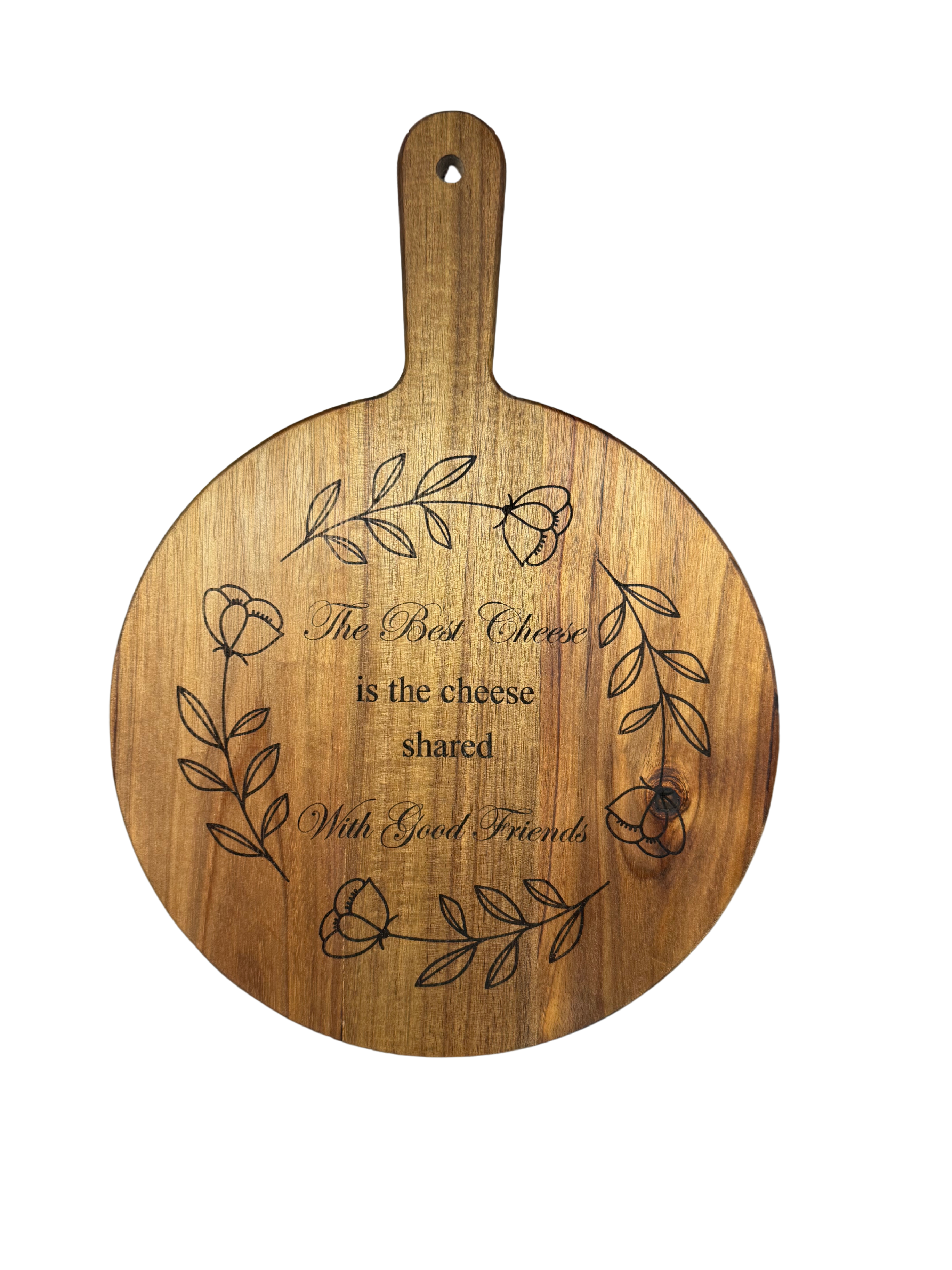 Engraved Acacia Pizza Paddle